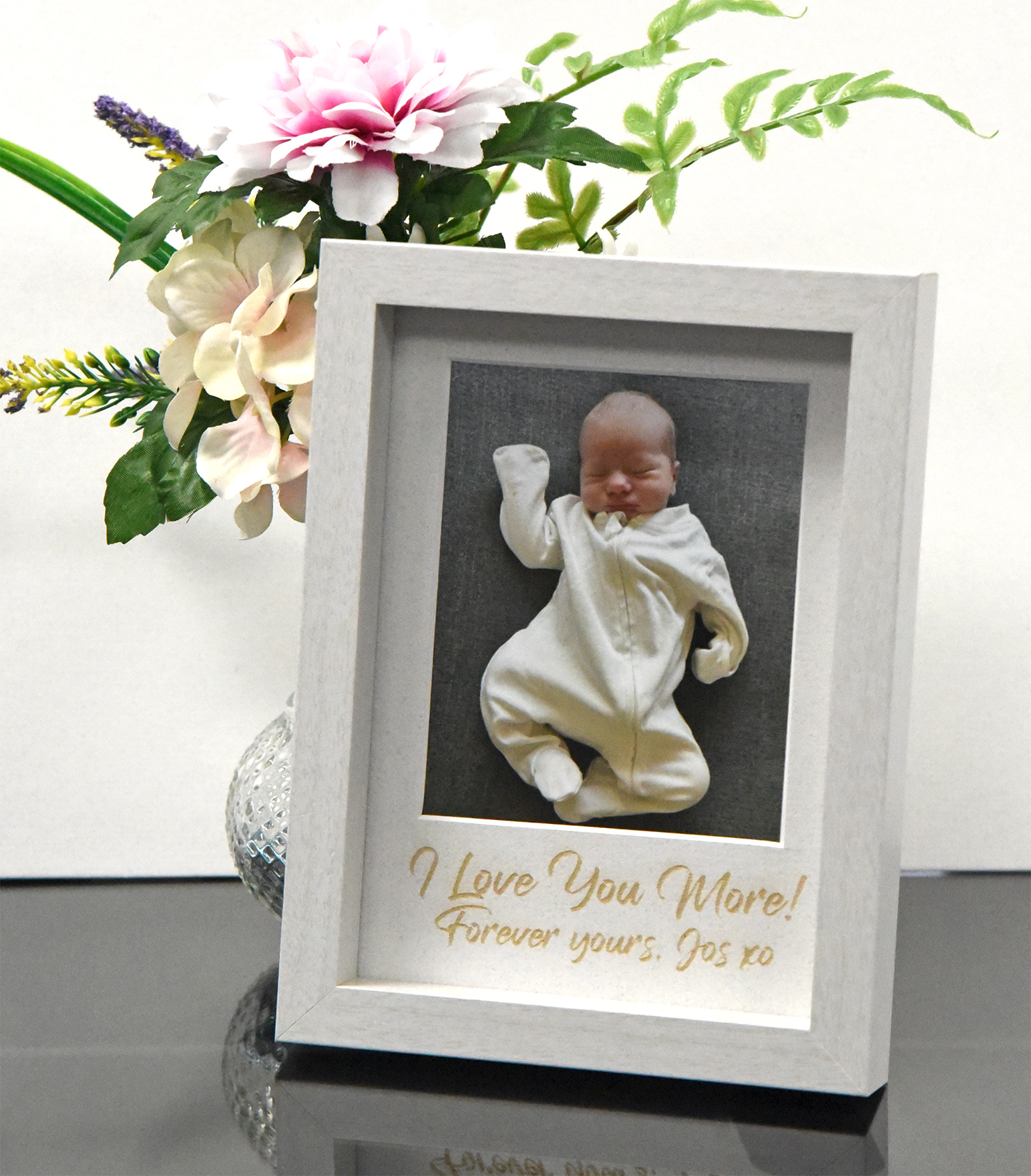 $35 / Custom 5×7 inch PHOTO FRAME with Personalized Message