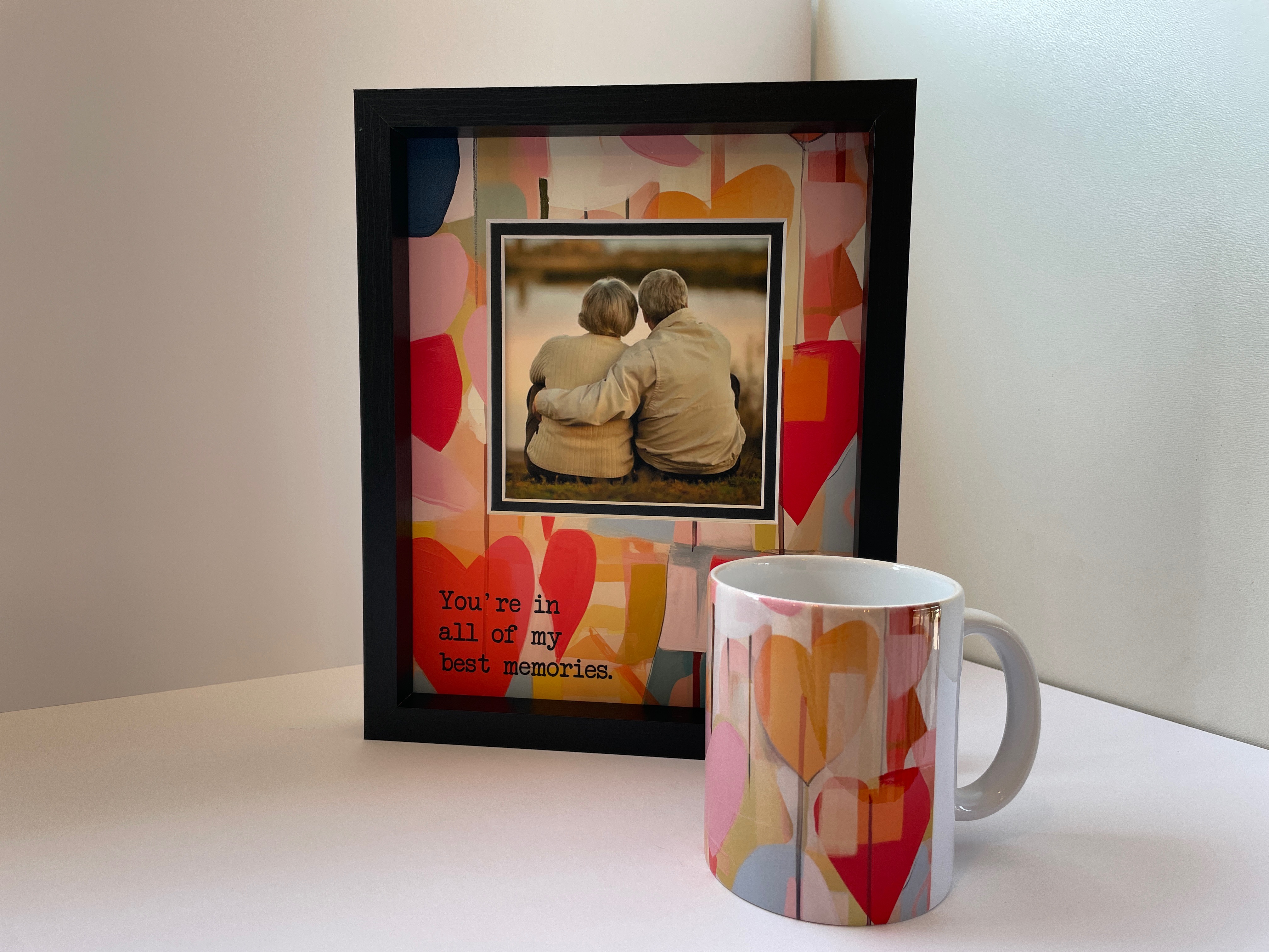 $59 / Custom Personalized 8×10 Framed MAT and a MUG